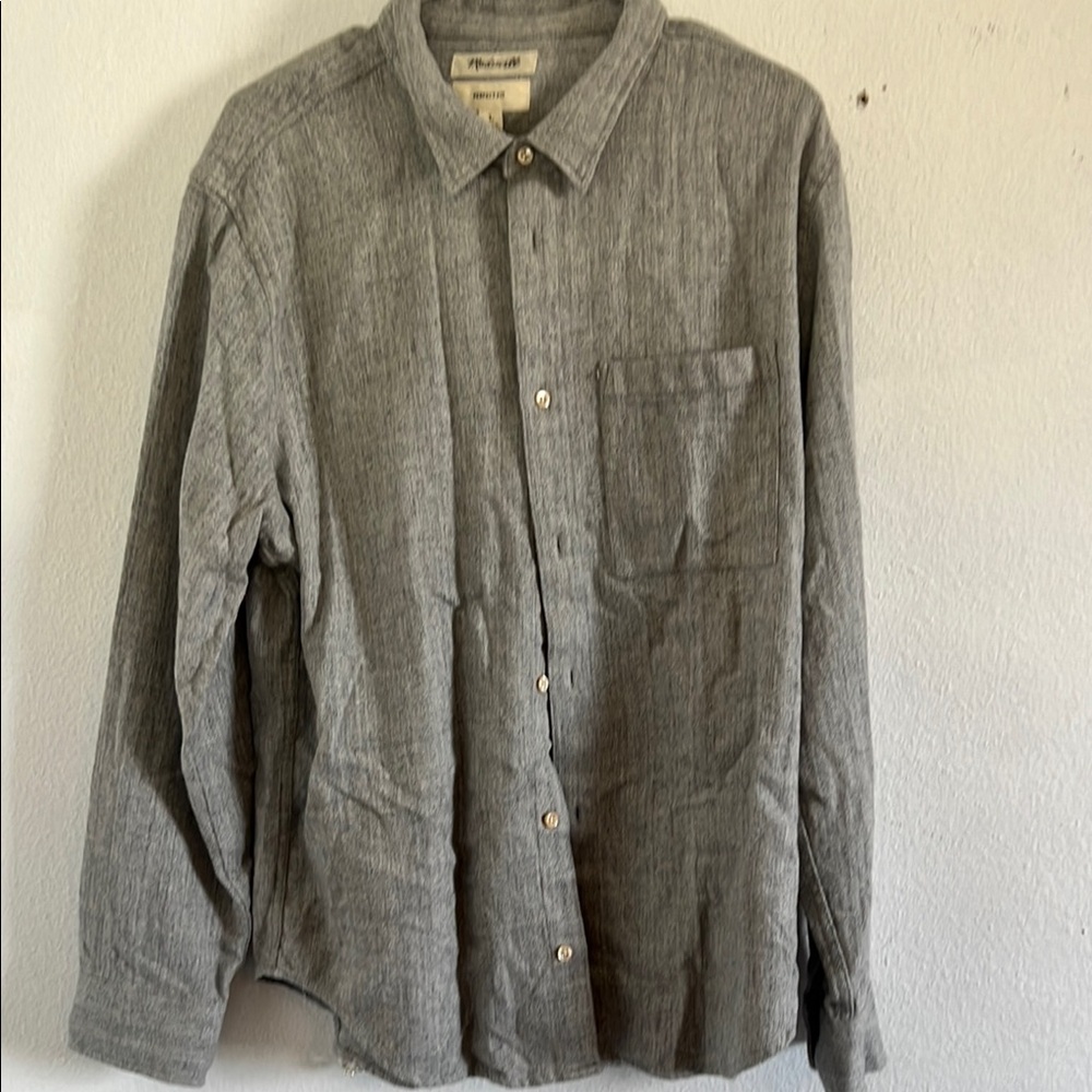 Madewell Gray Casual Button Down Shirt
